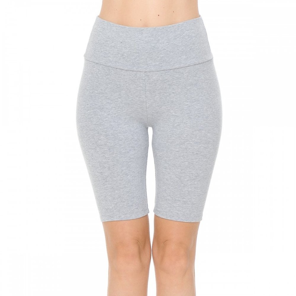 WOMEN’S HIGH WAIST KNIT BIKE SHORTS